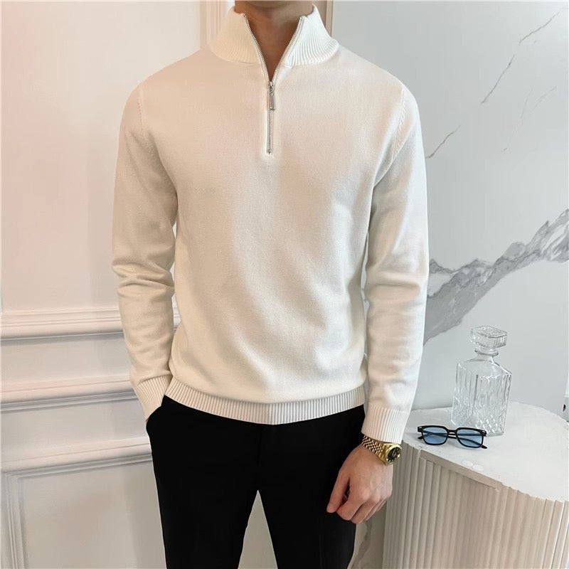 Mr. Ledger | Fine Quarter Zip Sweater