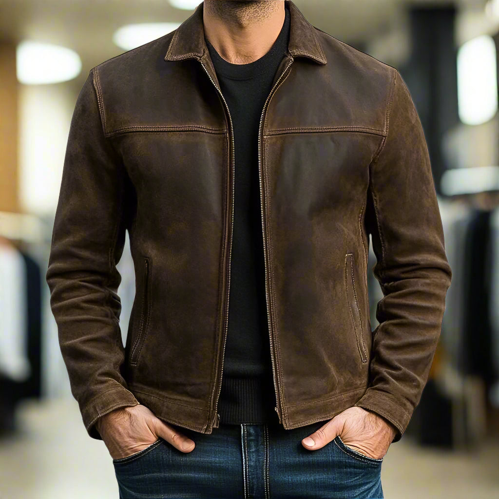 The Outlaw | PREMIUM LEATHER ZIP JACKET