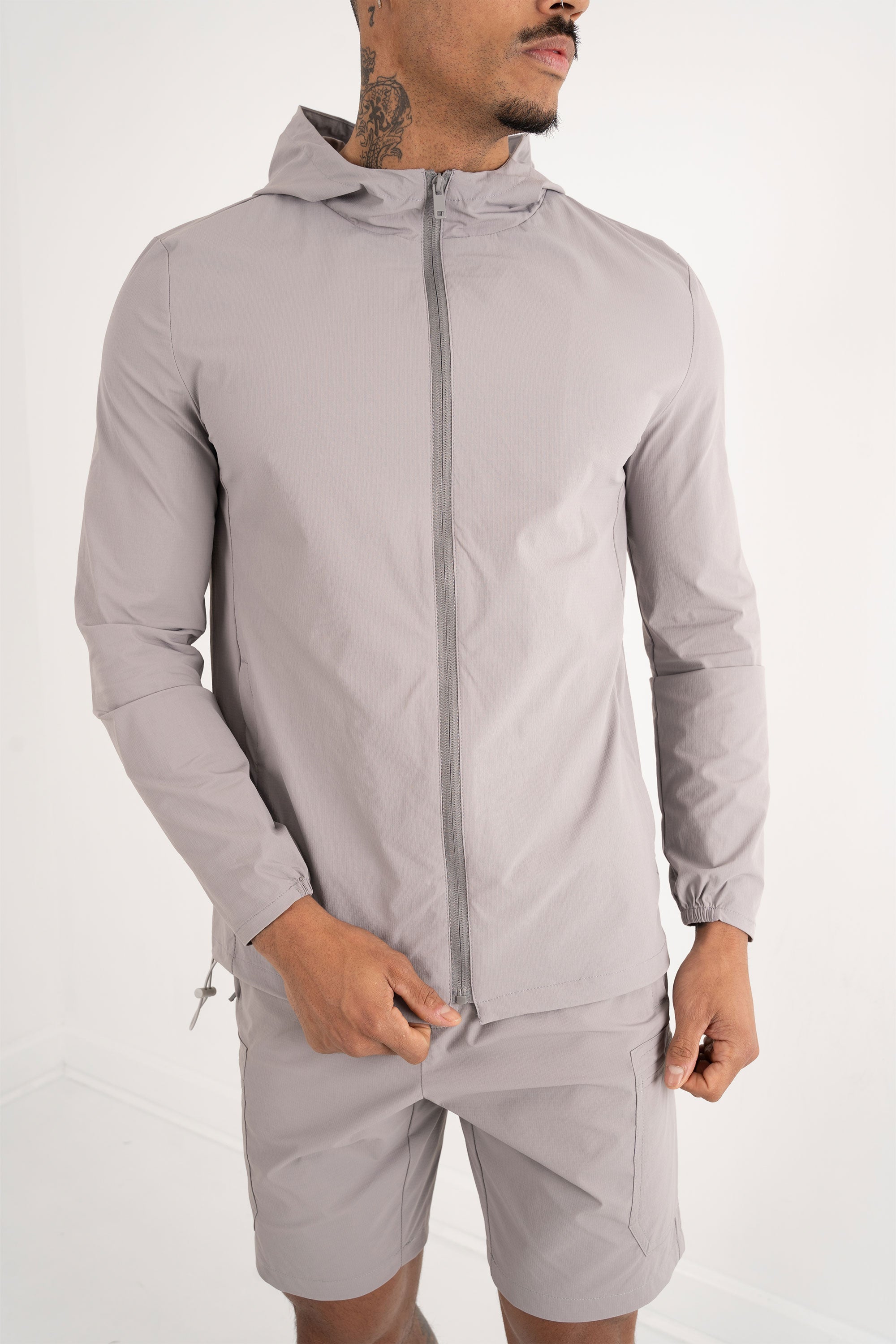 Mr. Davis | Technical Windbreaker Jacket - Grey