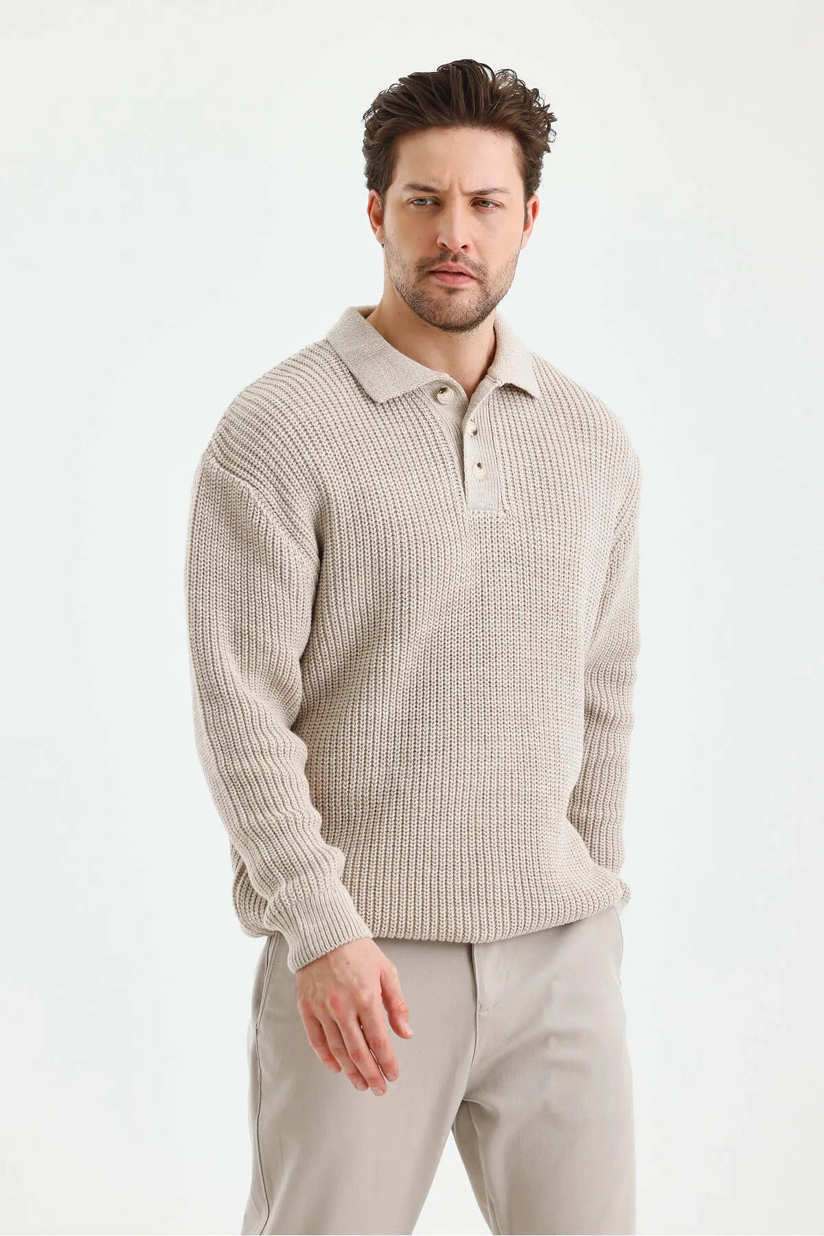 Mr. Wick | Knitwear Polo Sweater