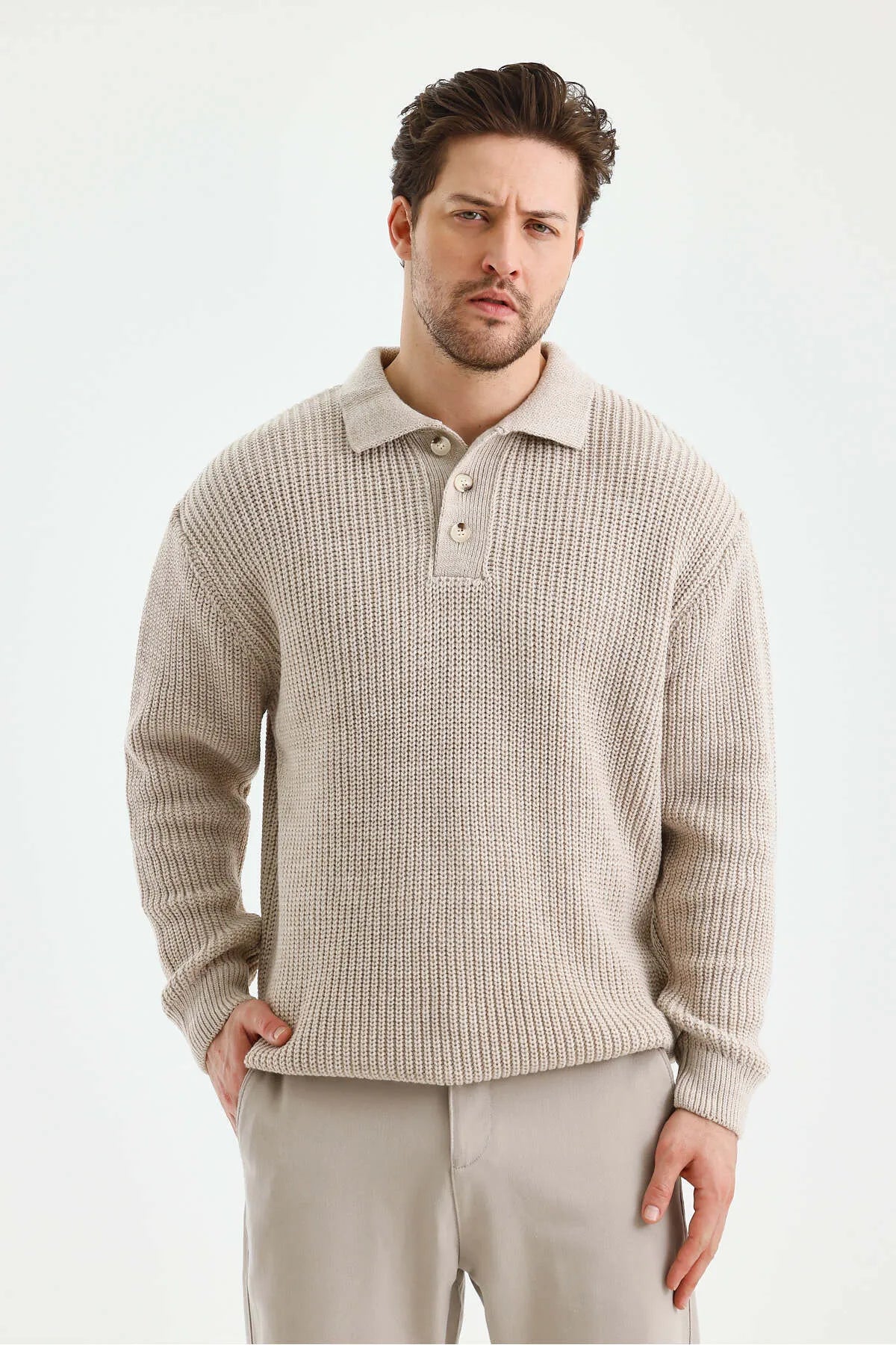 Mr. Wick | Knitwear Polo Sweater