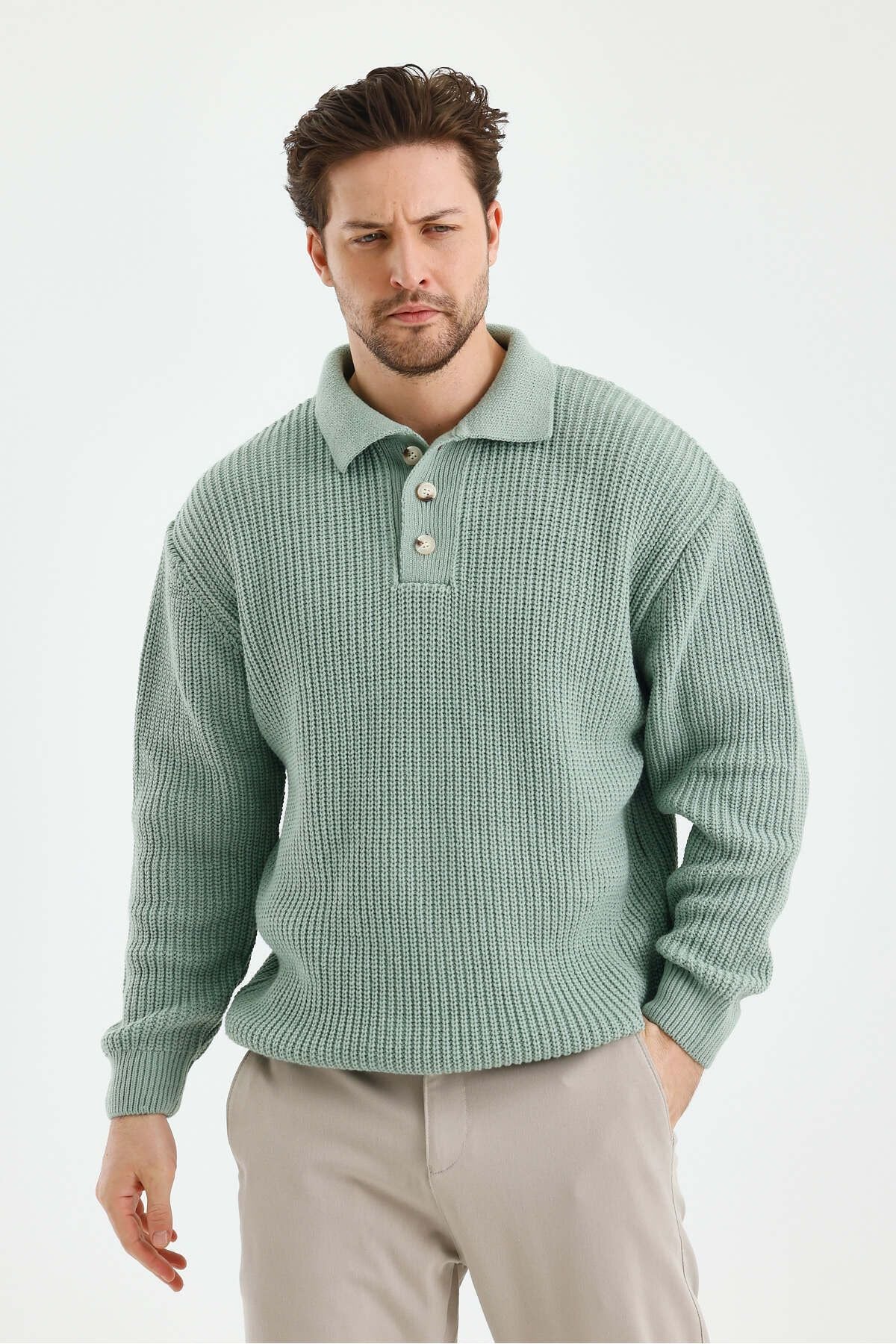 Mr. Wick | Knitwear Polo Sweater