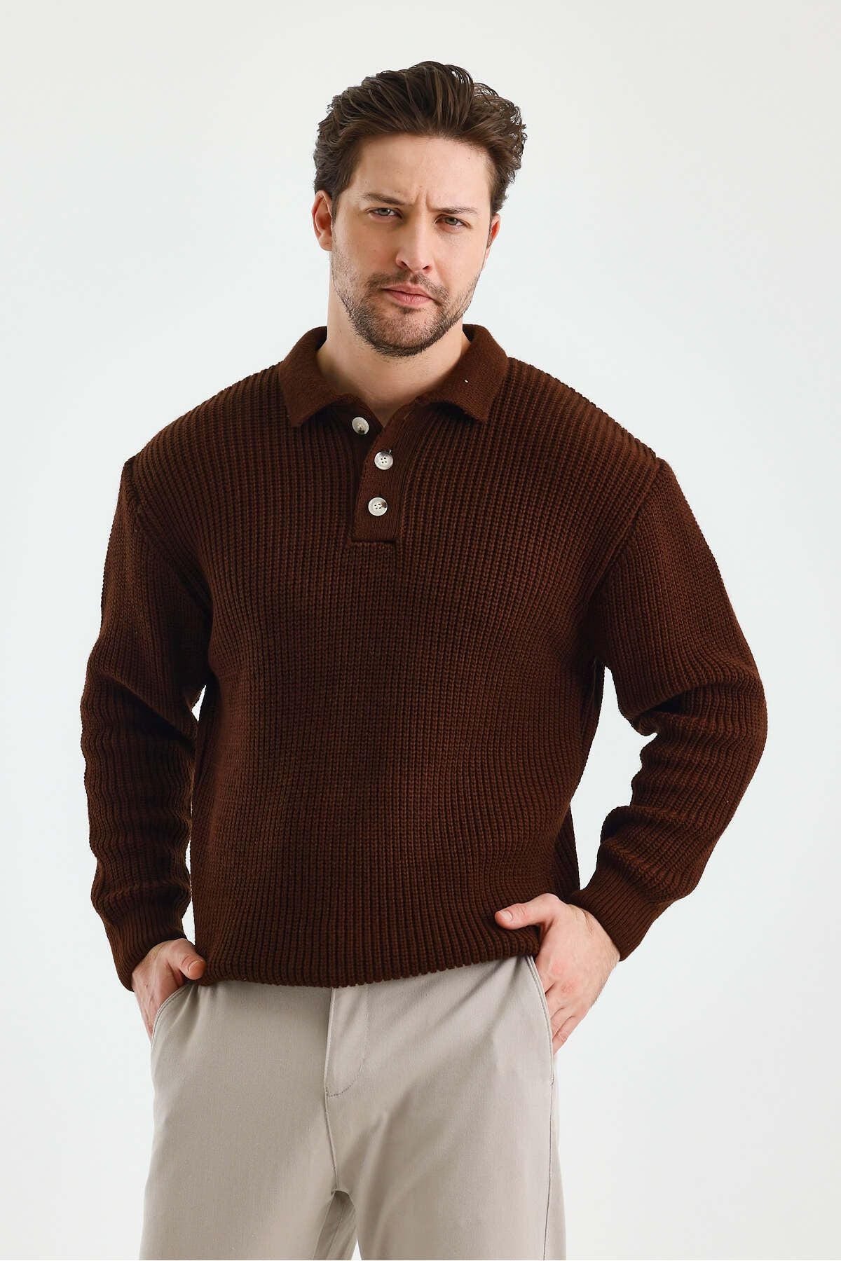 Mr. Wick | Knitwear Polo Sweater