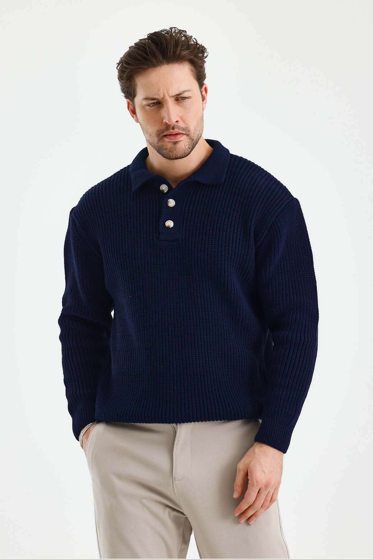 Mr. Wick | Knitwear Polo Sweater