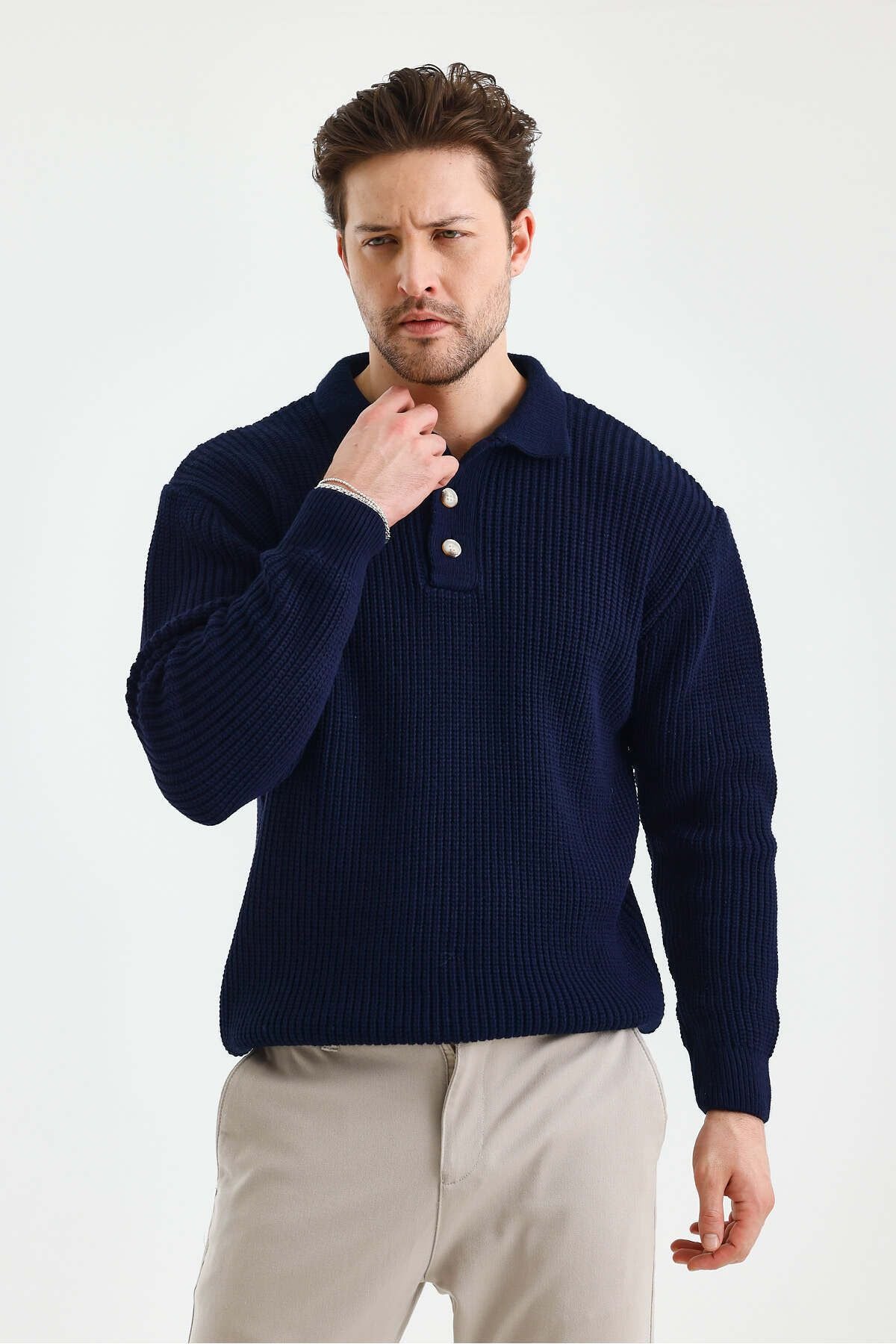 Mr. Wick | Knitwear Polo Sweater