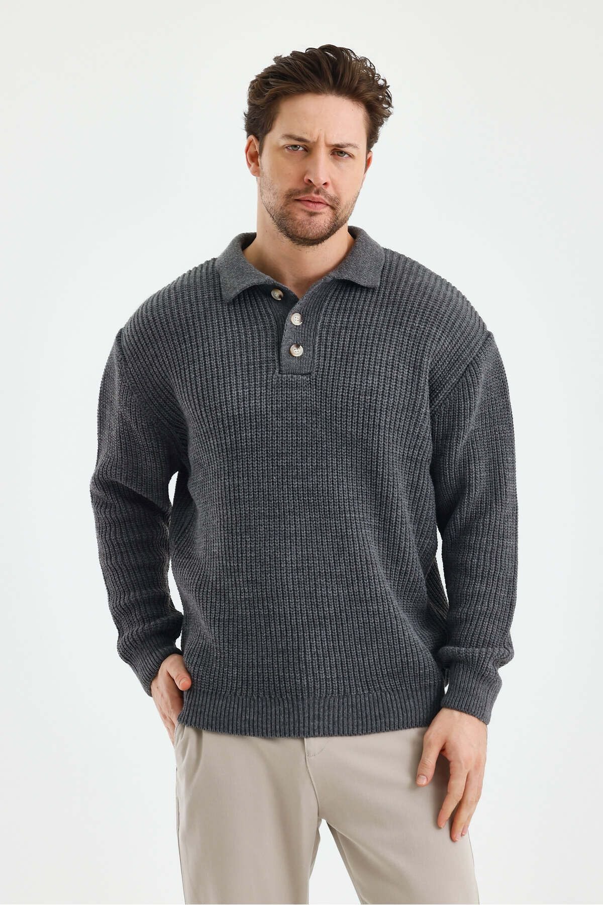 Mr. Wick | Knitwear Polo Sweater