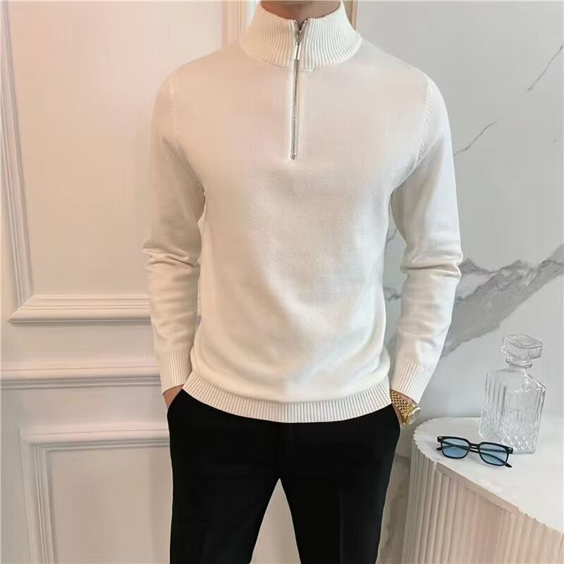 Mr. Ledger | Fine Quarter Zip Sweater