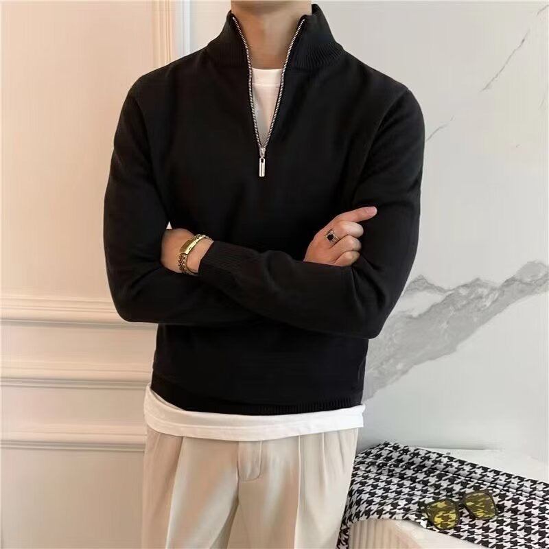 Mr. Ledger | Fine Quarter Zip Sweater