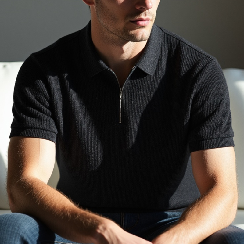 Mr. Bale | French Knit Polo