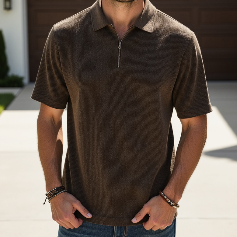 Mr. Bale | French Knit Polo